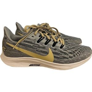 Women's Nike Gray/Gold New Orleans Saints Air Zoom Pegasus 36 Running Shoes